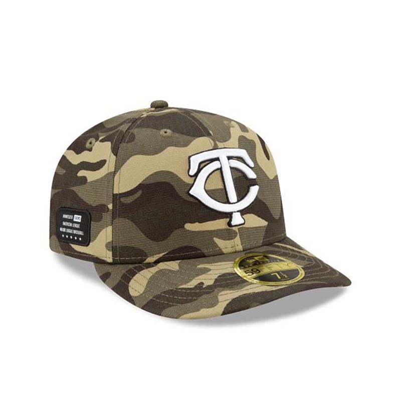 MLB Minnesota Twins Armed Forces Weekend Low Profile 59Fifty Fitted (HQF8144) - Green New Era Caps